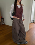 Vive Tape Dyeing Cargo Balloon Pants