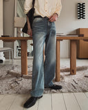 Highbee Semi-Bootcut Denim Pants