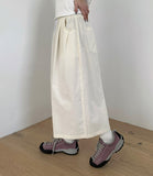 [unisex] Hussy Linen Banding Bermuda Pants