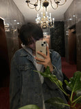 Overfit Hood Detachable Denim Jacket