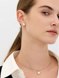 Penidor NEW Silver (Y) Earrings White Pearl