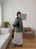 Bomiru Ribbon Hood Check Wind Jumper
