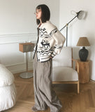 Nelz Corduroy Snap Wide Pants