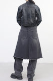 Picoa layered denim skirt