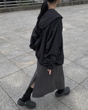 Ems Cotton Cargo Pocket Long Skirt