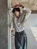 French tweed cropped jacket