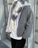 Fleece Dyed Hooded Jumper
