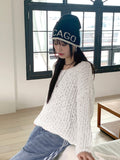 Lupin Blossom Round Long Sleeve Knit