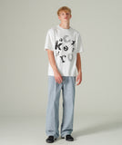 Nine Stripe Wide Denim Pants