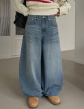 Feed Balloon Wide Denim Pants