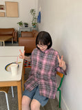 [unisex] Kidou Check Short Sleeve Over Shirt
