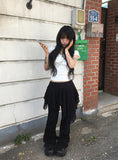 Palmer Shirring Ribbon Short Sleeve T-shirt