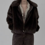 Mockle Fur Collar Jacket