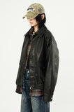 Clair vegan leather over jumper