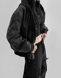 Keaton Leather Hooded Blouson