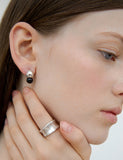 Subni Silver (W) Luciel Onyx Earrings