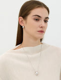 Plump Twist Silver (W) One-Touch Earrings S