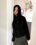 Dri Collar Fur Fluffy Jacket