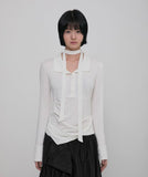 Asymmetrical Draped Shirt