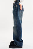 Sutton washed boot cut denim pants