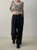 [unisex/FW] Adjust One-Tuck Wool Wide Slacks