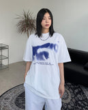 Maven-printed short-sleeved T-shirt