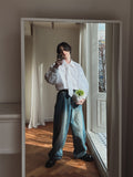 [SET][PREMIUM/MADE] Embroidery balloon shirt