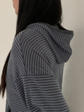 Kudelin Button Stripe Hoodie
