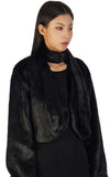Evie scarf fur shearling jacket