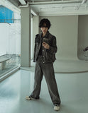 Desub washed wide denim pants
