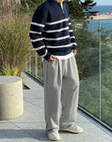 Knob Pintuck Wide Sweatpants