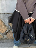 [BAONHAUS] Crea Flower Layered Hoodie