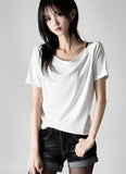 Flip short denim pants