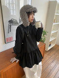 Kyuiki Layered Frill Long Sleeve Mini One Piece
