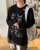 Rich Rabbit Printed Over Long Sleeve Tee