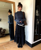 Lemin Frill Lace Long Skirt