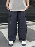 Under Zipper Nylon Cargo Pants