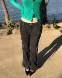 More Belted Low Bootcut Pants