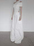 Lovell Drape One-Shoulder Off-Sleeveless