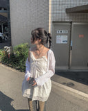 Luko Cable V Crop Cardigan