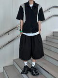 Buckle Bermuda Balloon Shorts