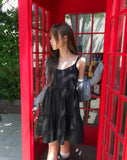 Mode Ribbed Open Frill Cardigan