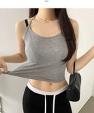 Halterneck Sexy Ribbed Crop Sleeveless
