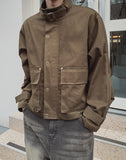 Flip Belt Crop Bomber Jacket