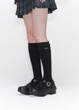 Shirring knee socks