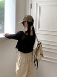 The Black Y2K Lettering Patch Ball Cap