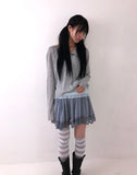 Putine Lace Satin Mini Skirt