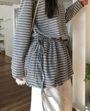 Pino Stripe Pumpkin Layered Long Sleeve