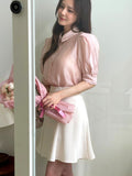 Seon Tweed Flare Mini Skirt