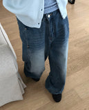 [MADE] Nealon Cut Rivet Wide Denim Pants